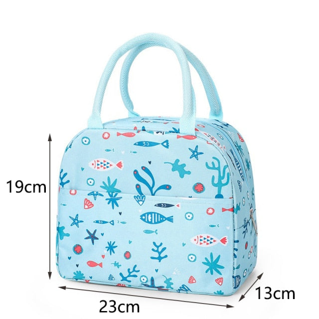New Portable Lunch Bag New Thermal Insulated Lunch Box Tote Cooler Handbag Lunch Bags For Women Convenient Box Tote Food Bags