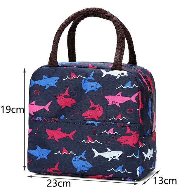 New Portable Lunch Bag New Thermal Insulated Lunch Box Tote Cooler Handbag Lunch Bags For Women Convenient Box Tote Food Bags