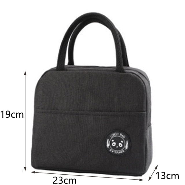 New Portable Lunch Bag New Thermal Insulated Lunch Box Tote Cooler Handbag Lunch Bags For Women Convenient Box Tote Food Bags