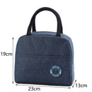 New Portable Lunch Bag New Thermal Insulated Lunch Box Tote Cooler Handbag Lunch Bags For Women Convenient Box Tote Food Bags