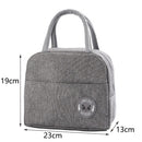 New Portable Lunch Bag New Thermal Insulated Lunch Box Tote Cooler Handbag Lunch Bags For Women Convenient Box Tote Food Bags