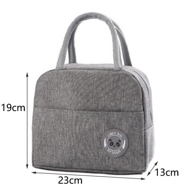 New Portable Lunch Bag New Thermal Insulated Lunch Box Tote Cooler Handbag Lunch Bags For Women Convenient Box Tote Food Bags