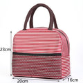 New Portable Lunch Bag New Thermal Insulated Lunch Box Tote Cooler Handbag Lunch Bags For Women Convenient Box Tote Food Bags