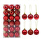 36Pcs Rose Gold Plastic Christmas Balls Ornament 4cm Hang Pendant Ball Indoor New Year Xmas Tree Decor Home Christmas Decoration
