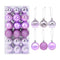 36Pcs Rose Gold Plastic Christmas Balls Ornament 4cm Hang Pendant Ball Indoor New Year Xmas Tree Decor Home Christmas Decoration