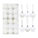 36Pcs Rose Gold Plastic Christmas Balls Ornament 4cm Hang Pendant Ball Indoor New Year Xmas Tree Decor Home Christmas Decoration