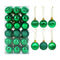 36Pcs Rose Gold Plastic Christmas Balls Ornament 4cm Hang Pendant Ball Indoor New Year Xmas Tree Decor Home Christmas Decoration
