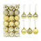36Pcs Rose Gold Plastic Christmas Balls Ornament 4cm Hang Pendant Ball Indoor New Year Xmas Tree Decor Home Christmas Decoration