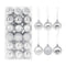 36Pcs Rose Gold Plastic Christmas Balls Ornament 4cm Hang Pendant Ball Indoor New Year Xmas Tree Decor Home Christmas Decoration