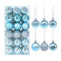 36Pcs Rose Gold Plastic Christmas Balls Ornament 4cm Hang Pendant Ball Indoor New Year Xmas Tree Decor Home Christmas Decoration