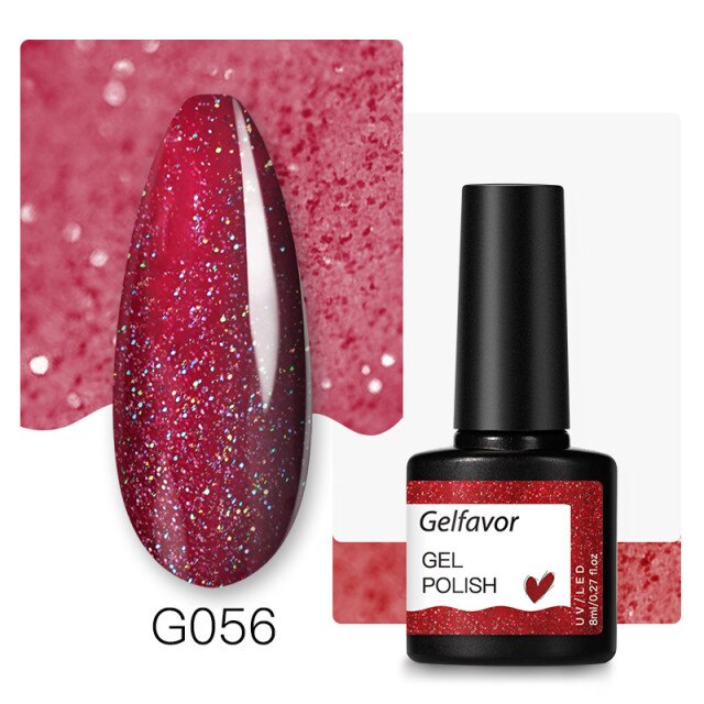 Gelfavor Nail Gel Polish Fall Colors Semi-Permanent UV Led Gel Varnishes Manicure Nail Art Gel Lacquer Base Top Coat Nail Polish