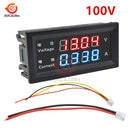 M4430 DC 100V 200V 10A Electronic Digital Voltmeter Ammeter 0.28'' LED Display Voltage Regulator Volt AMP Meter Tester