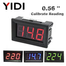 AC 30-500V AC 0-600V 0.56'' Digital Voltmeter calibrate reading DC 3.5-30V DC 0-100V Red Green Blue LED display voltage meter