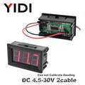 AC 30-500V AC 0-600V 0.56'' Digital Voltmeter calibrate reading DC 3.5-30V DC 0-100V Red Green Blue LED display voltage meter
