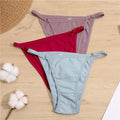 FINETOO Cotton Briefs Panties Women 3Pcs/set Sexy Low Waist Underwear M-2XL Ladies Cotton Underpants Soft Feamle Lingerie 2021
