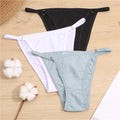 FINETOO Cotton Briefs Panties Women 3Pcs/set Sexy Low Waist Underwear M-2XL Ladies Cotton Underpants Soft Feamle Lingerie 2021