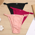 FINETOO Cotton Briefs Panties Women 3Pcs/set Sexy Low Waist Underwear M-2XL Ladies Cotton Underpants Soft Feamle Lingerie 2021