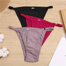 FINETOO Cotton Briefs Panties Women 3Pcs/set Sexy Low Waist Underwear M-2XL Ladies Cotton Underpants Soft Feamle Lingerie 2021