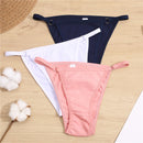FINETOO Cotton Briefs Panties Women 3Pcs/set Sexy Low Waist Underwear M-2XL Ladies Cotton Underpants Soft Feamle Lingerie 2021