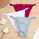 FINETOO Cotton Briefs Panties Women 3Pcs/set Sexy Low Waist Underwear M-2XL Ladies Cotton Underpants Soft Feamle Lingerie 2021
