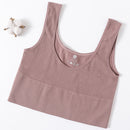 Women Tops Summer Tank Top Female Crop Tops Cami Seamless Underwear Scoop Neck Ribbed Basic Tee Sexy Lingerie U Back Camisole