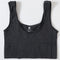Women Tops Summer Tank Top Female Crop Tops Cami Seamless Underwear Scoop Neck Ribbed Basic Tee Sexy Lingerie U Back Camisole