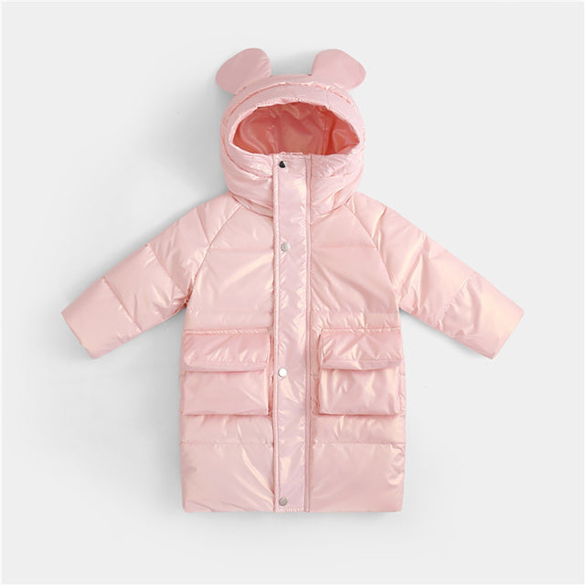 Disney Jacket for Girls Children's Lightweight Down Jacket Boys and Girls White Duck Down Girls' Bright Minnie Children's Jacket