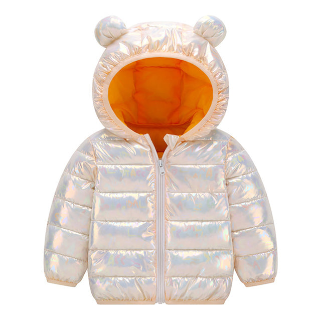 Disney Jacket for Girls Children's Lightweight Down Jacket Boys and Girls White Duck Down Girls' Bright Minnie Children's Jacket