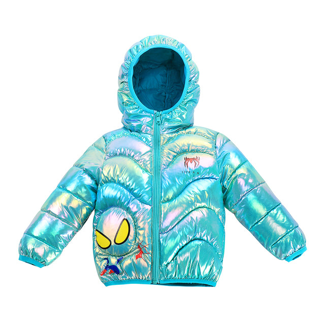 Disney Jacket for Girls Children's Lightweight Down Jacket Boys and Girls White Duck Down Girls' Bright Minnie Children's Jacket