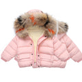 Disney Jacket for Girls Children's Lightweight Down Jacket Boys and Girls White Duck Down Girls' Bright Minnie Children's Jacket