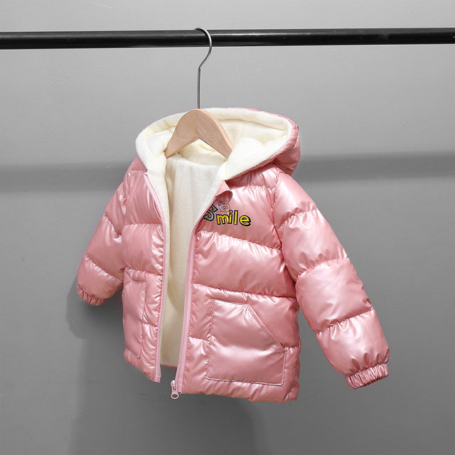Disney Jacket for Girls Children's Lightweight Down Jacket Boys and Girls White Duck Down Girls' Bright Minnie Children's Jacket