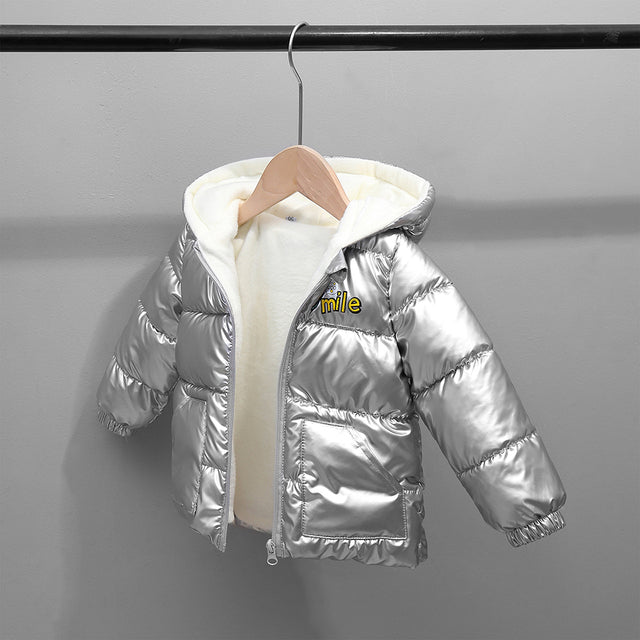 Disney Jacket for Girls Children's Lightweight Down Jacket Boys and Girls White Duck Down Girls' Bright Minnie Children's Jacket