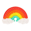 Big Size 40CM 50CM Rainbow Square Push Bubble Fidget Toys Adult Stress Relief Toy Antistress Squeeze Gift 20CM 30CM XL XXL XXXL