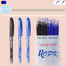 85Pcs/Set Blue Black Ink Gel Pen 0.5mm Erasable Refill Rod Erasable Pen Washable Handle School Writing Kawaii Stationery Gel Pen
