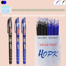 85Pcs/Set Blue Black Ink Gel Pen 0.5mm Erasable Refill Rod Erasable Pen Washable Handle School Writing Kawaii Stationery Gel Pen