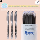 85Pcs/Set Blue Black Ink Gel Pen 0.5mm Erasable Refill Rod Erasable Pen Washable Handle School Writing Kawaii Stationery Gel Pen