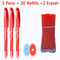 25 Pcs/set Kawaii Erasable pens Gel Pen cute gel pens school Writing Stationery for Notebook scholl supplies pen cute pens