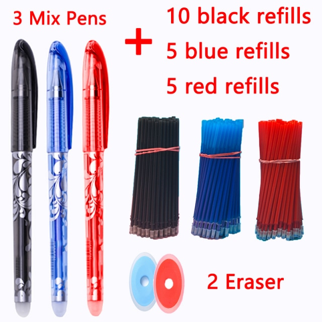 25 Pcs/set Kawaii Erasable pens Gel Pen cute gel pens school Writing Stationery for Notebook scholl supplies pen cute pens