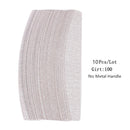 10pcs Black/Grey Removable SandPaper Nail File With Stainless Steel Handle Metal Replacement Nail Buffer 100/180 For Manicure