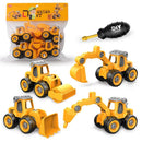 4pcs/2pcs/1pc Construction Toy Engineering Car Fire truck Screw Build and Take Apart Great for Kids Boys, Educational Toy DIY