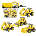 4pcs/2pcs/1pc Construction Toy Engineering Car Fire truck Screw Build and Take Apart Great for Kids Boys, Educational Toy DIY