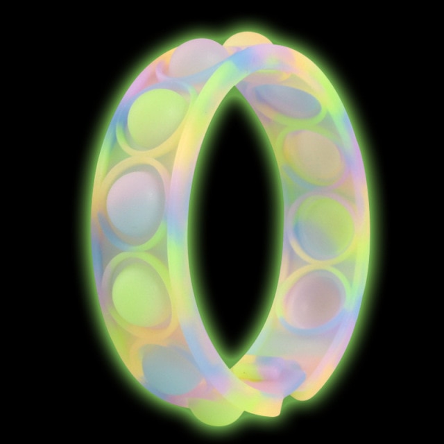 Fidget Toys Sensory Bracelet Push Bubble Simple Dimple Wristband Decompression Anti Stress Reliever Fidget Toy Popite Adult Kids