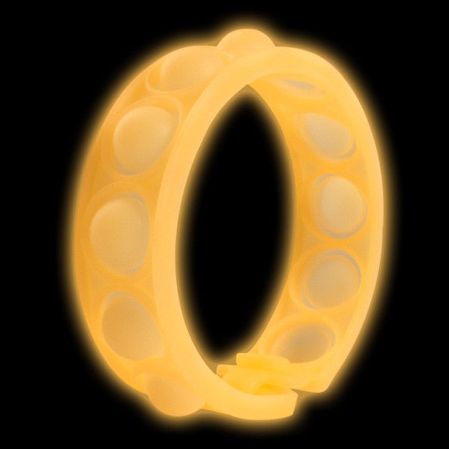 Fidget Toys Sensory Bracelet Push Bubble Simple Dimple Wristband Decompression Anti Stress Reliever Fidget Toy Popite Adult Kids