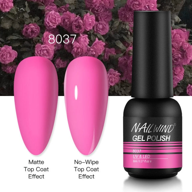 NAILWIND Gel Nail Polish 8ml Gel Varnishes Hybrid Semi Permanent UV LED Nail Gel For Nail Art  Base Top Coat Nails Gel Polish