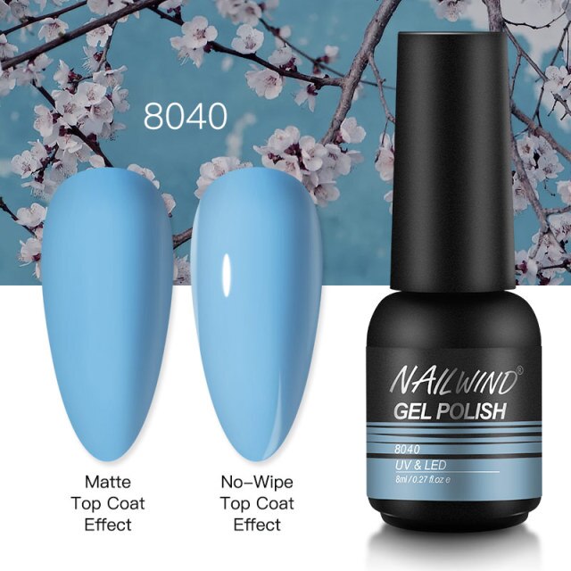 NAILWIND Gel Nail Polish 8ml Gel Varnishes Hybrid Semi Permanent UV LED Nail Gel For Nail Art  Base Top Coat Nails Gel Polish