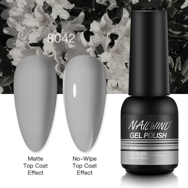 NAILWIND Gel Nail Polish 8ml Gel Varnishes Hybrid Semi Permanent UV LED Nail Gel For Nail Art  Base Top Coat Nails Gel Polish