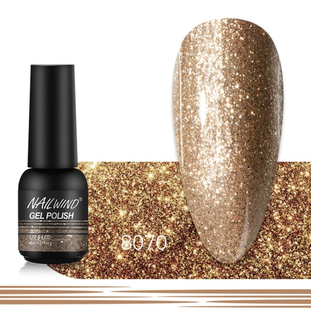 NAILWIND Gel Nail Polish 8ml Gel Varnishes Hybrid Semi Permanent UV LED Nail Gel For Nail Art  Base Top Coat Nails Gel Polish
