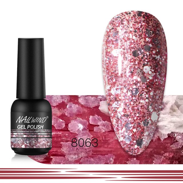 NAILWIND Gel Nail Polish 8ml Gel Varnishes Hybrid Semi Permanent UV LED Nail Gel For Nail Art  Base Top Coat Nails Gel Polish
