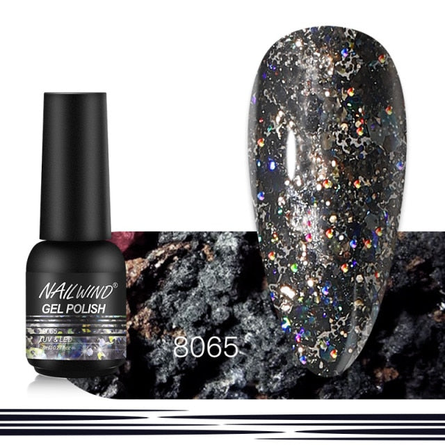 NAILWIND Gel Nail Polish 8ml Gel Varnishes Hybrid Semi Permanent UV LED Nail Gel For Nail Art  Base Top Coat Nails Gel Polish