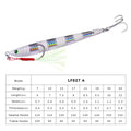 1pcs 2021 Metal jig bait weight 7g-60g trolling hard bait bass fishing tackle trout diving bait diving bait